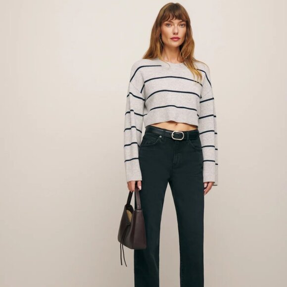 Reformation Denim - Reformation Val 90s Mid Rise Straight Jeans – Black, Size 27